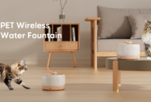 ceramic wireless wopet pet water fountain